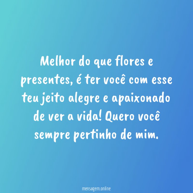Melhor do que flores e presentes