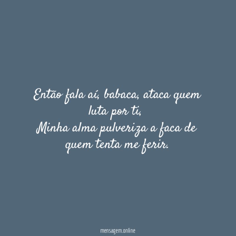 Então fala aí