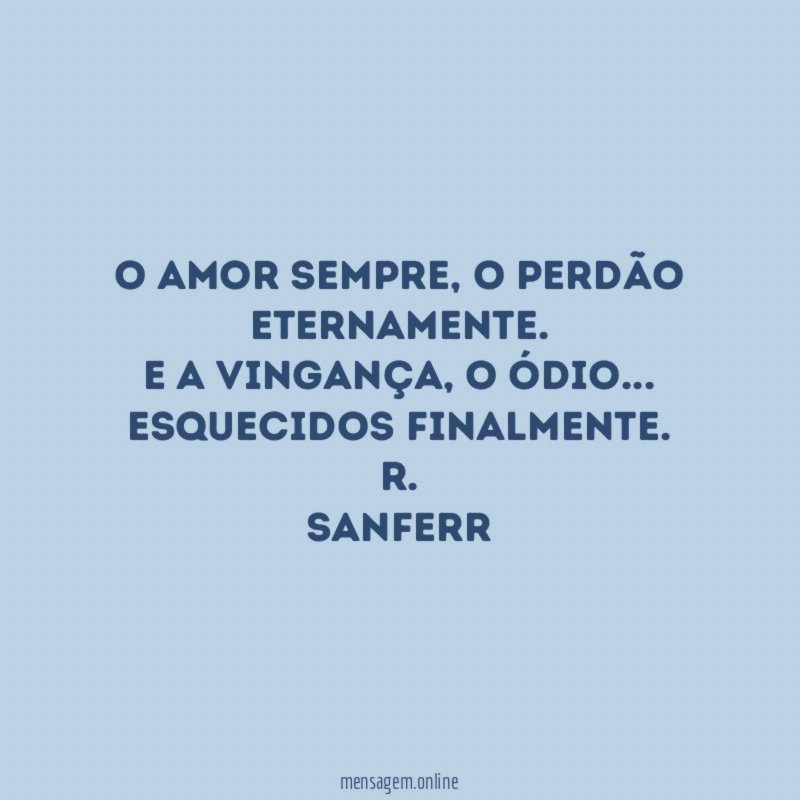 O AMOR SEMPRE