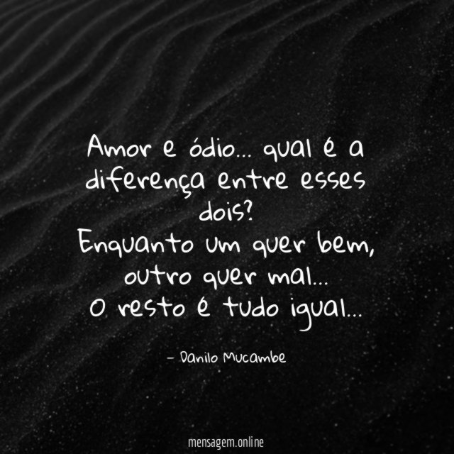 Amor e ódio