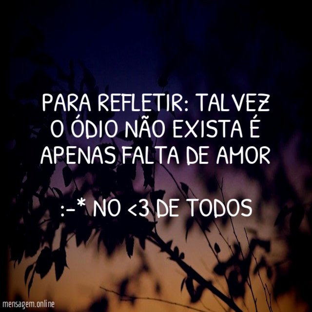 Para refletir: