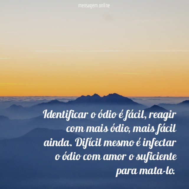 Identificar o ódio é fácil