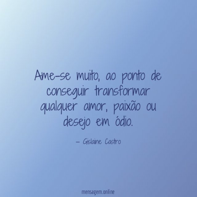 Ame-se muito