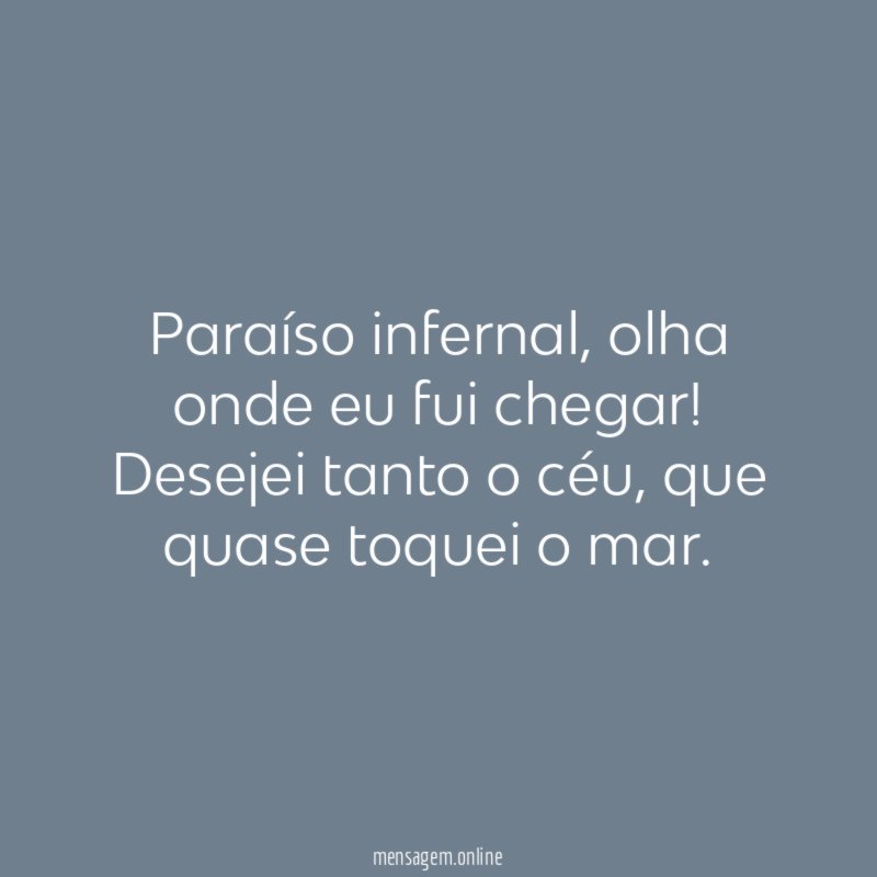 Paraíso infernal