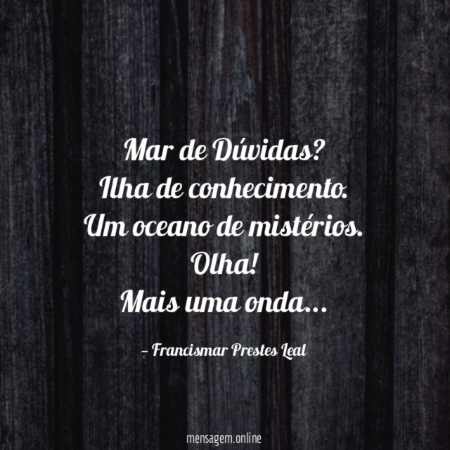 Mar de Dúvidas?