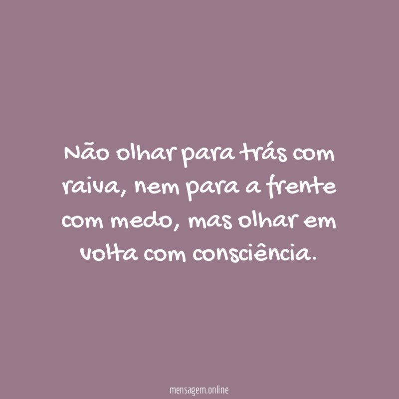 Não olhar para trás com raiva