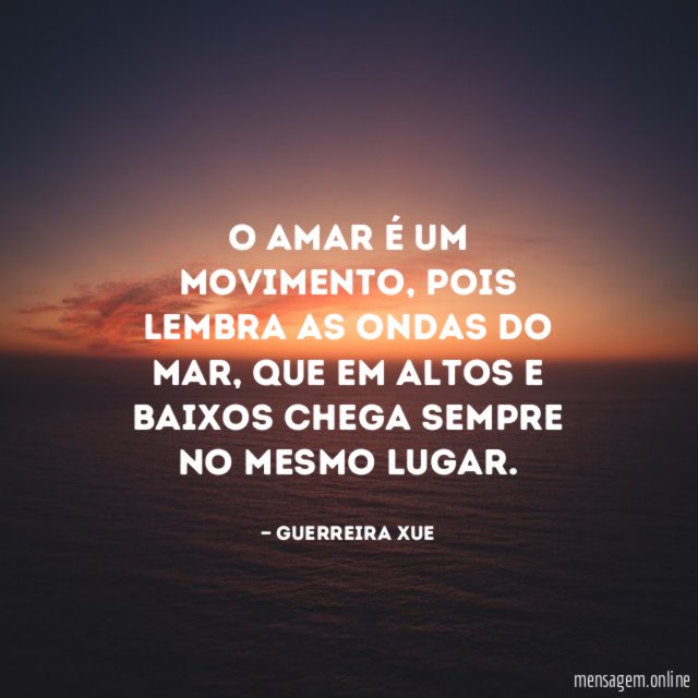 O amar é um movimento