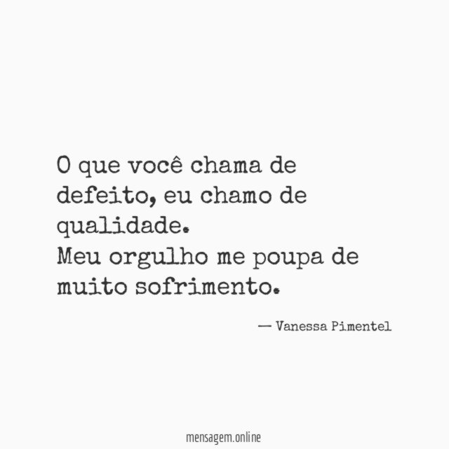 O que você chama de defeito