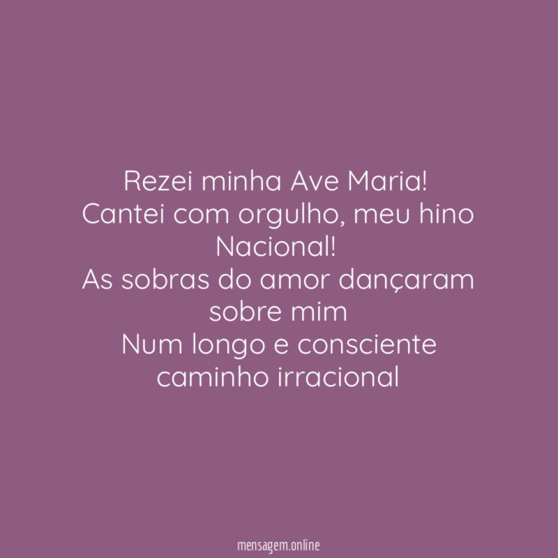 Rezei minha Ave Maria