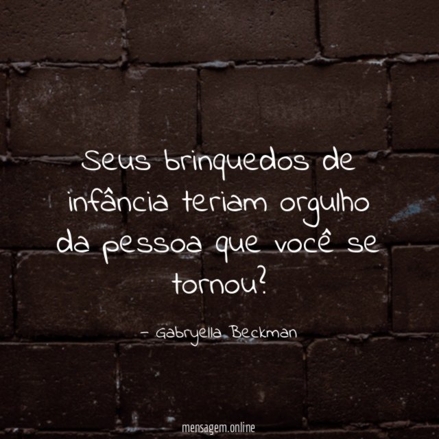 Seus brinquedos de infância teriam orgulho da pessoa