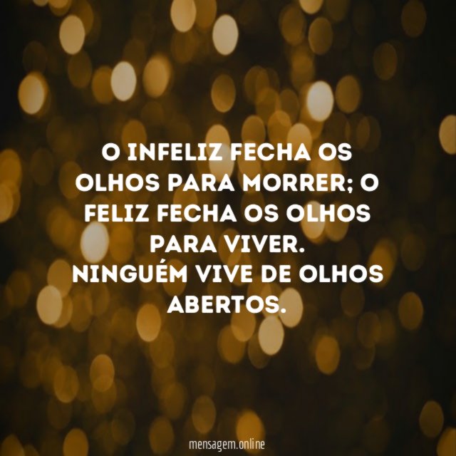 O infeliz fecha os olhos para morrer