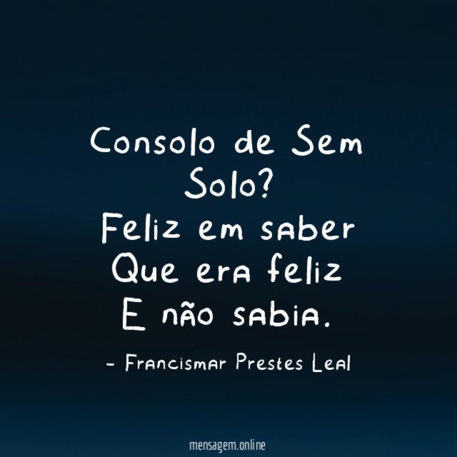 Consolo de Sem Solo?