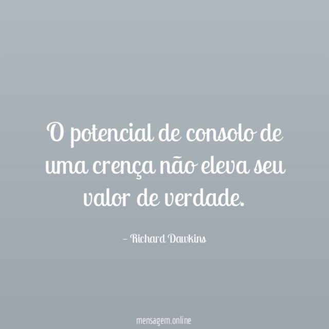 O potencial de consolo de uma crença não