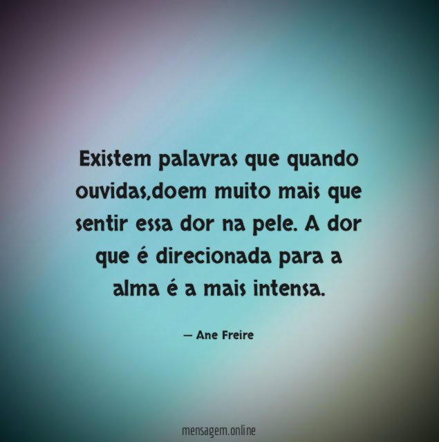 Existem palavras que quando ouvidas