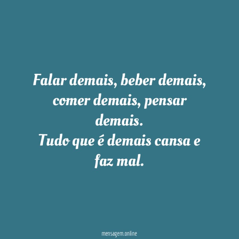 falar demais