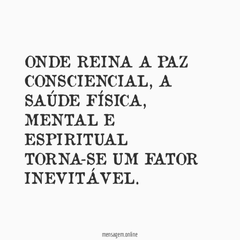 ONDE REINA A PAZ CONSCIENCIAL
