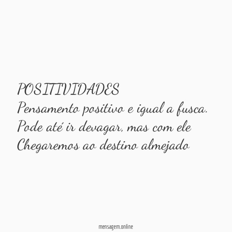 POSITIVIDADES