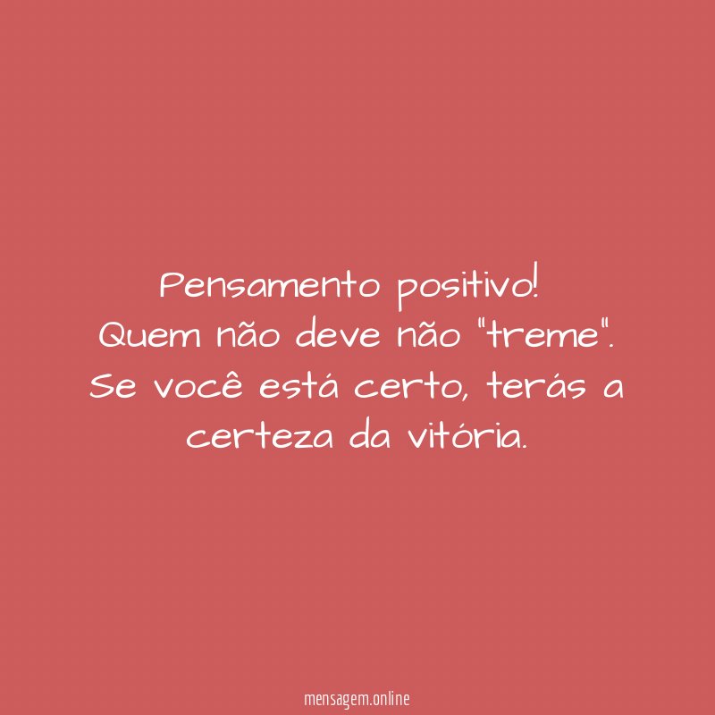 Pensamento positivo