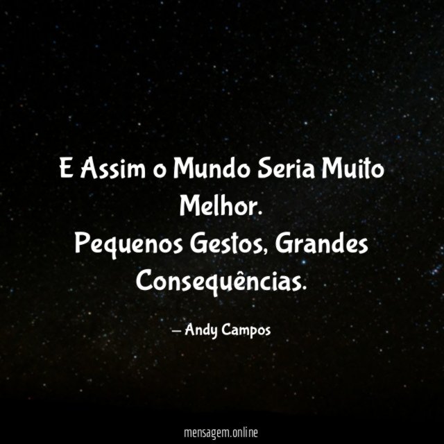 E Assim o Mundo Seria Muito Melhor