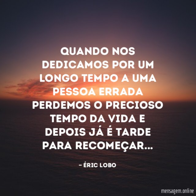 Quando nos dedicamos por um longo tempo a