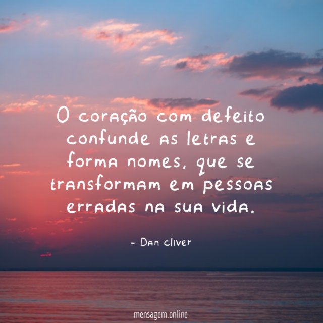 O coração com defeito confunde as letras e forma nomes