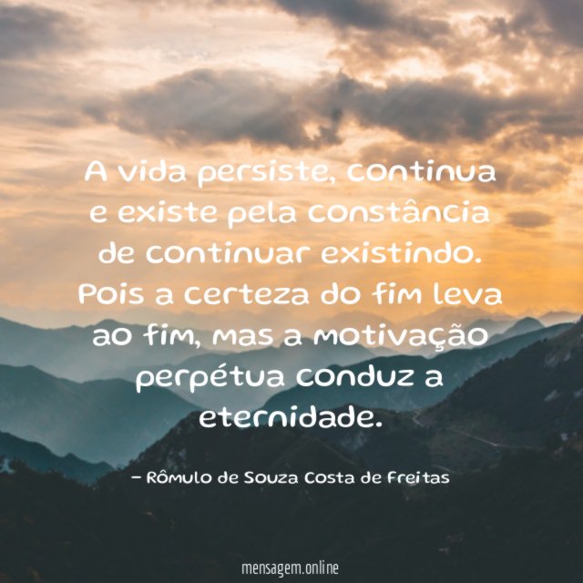 A vida persiste