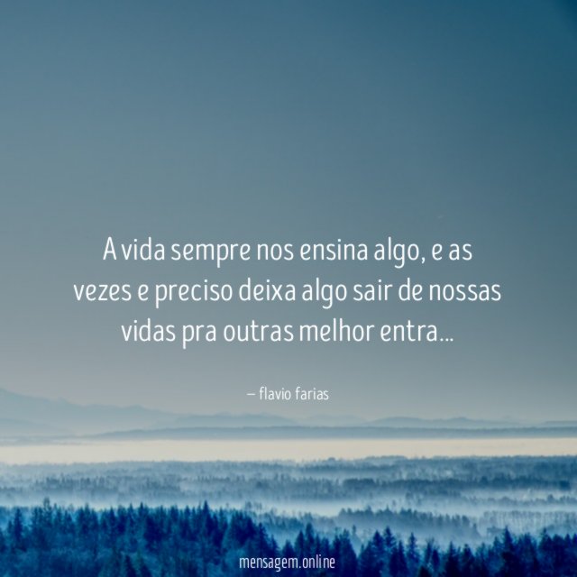 A vida sempre nos ensina algo
