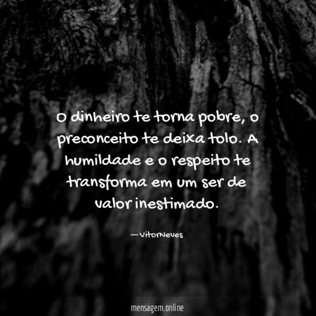 O dinheiro te torna pobre