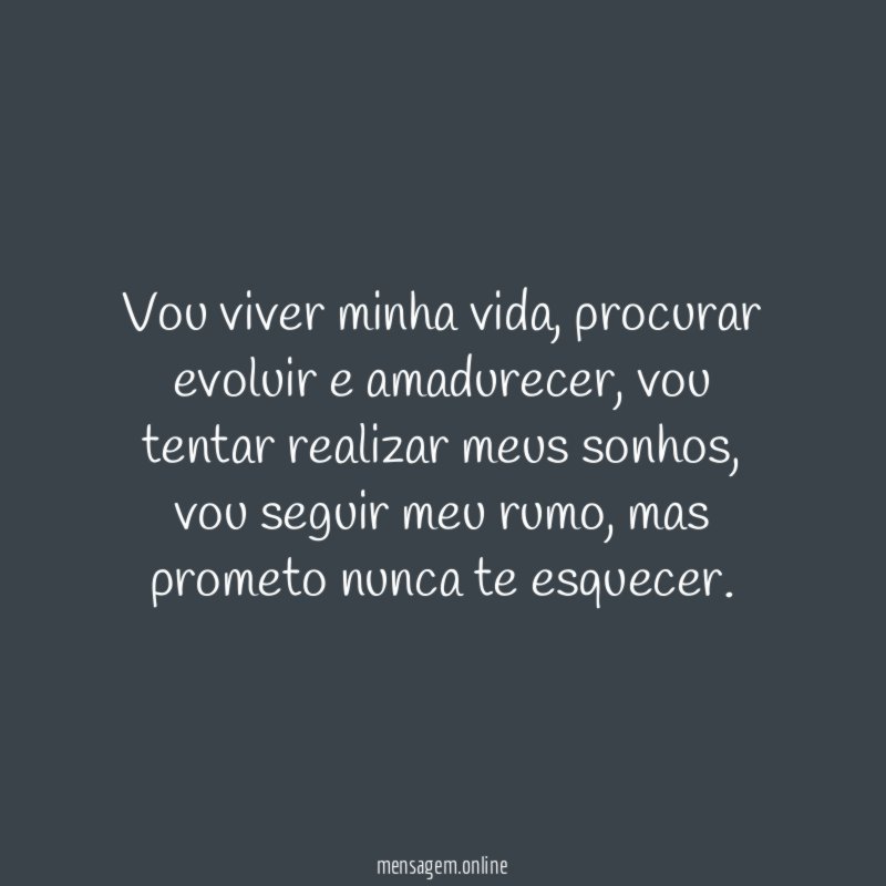 Vou viver minha vida