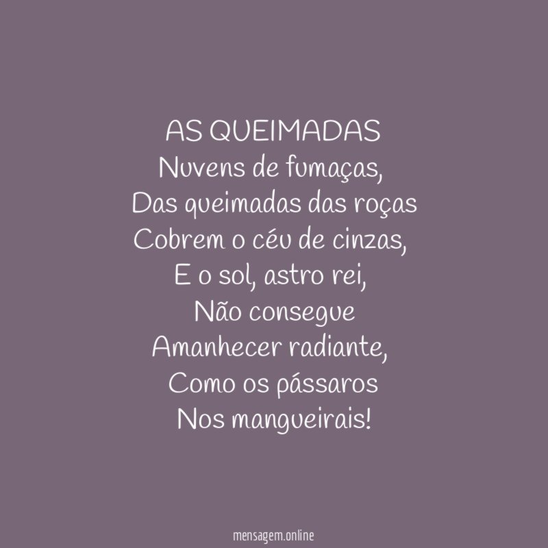 AS QUEIMADAS