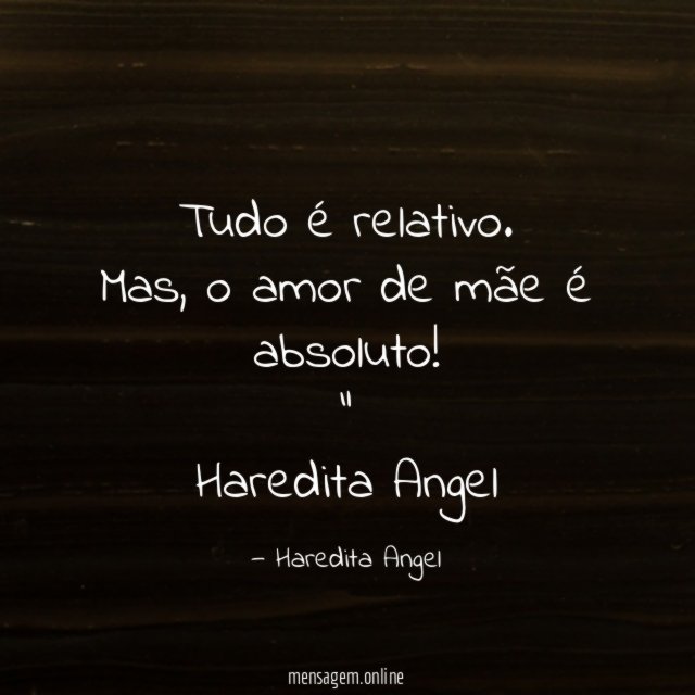 Tudo é relativo