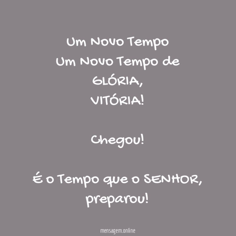 Um Novo Tempo