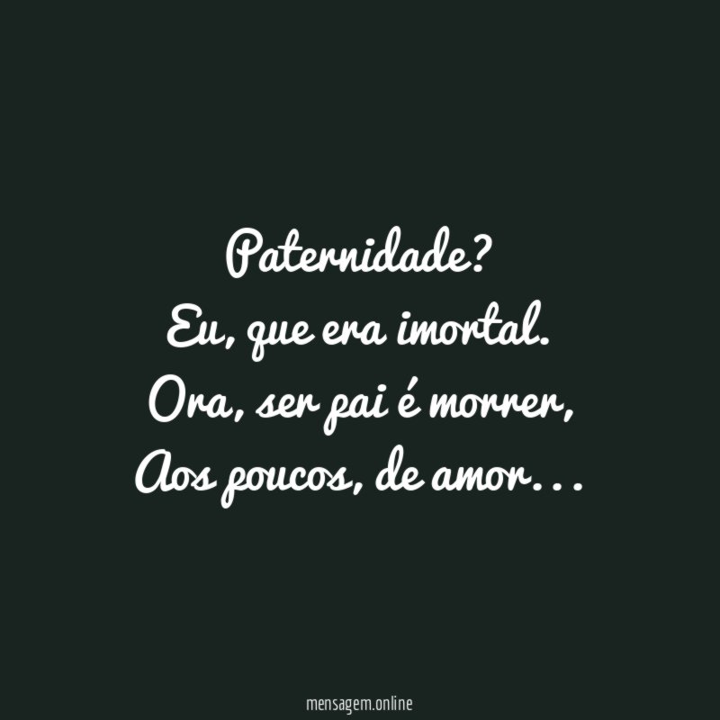 Paternidade?