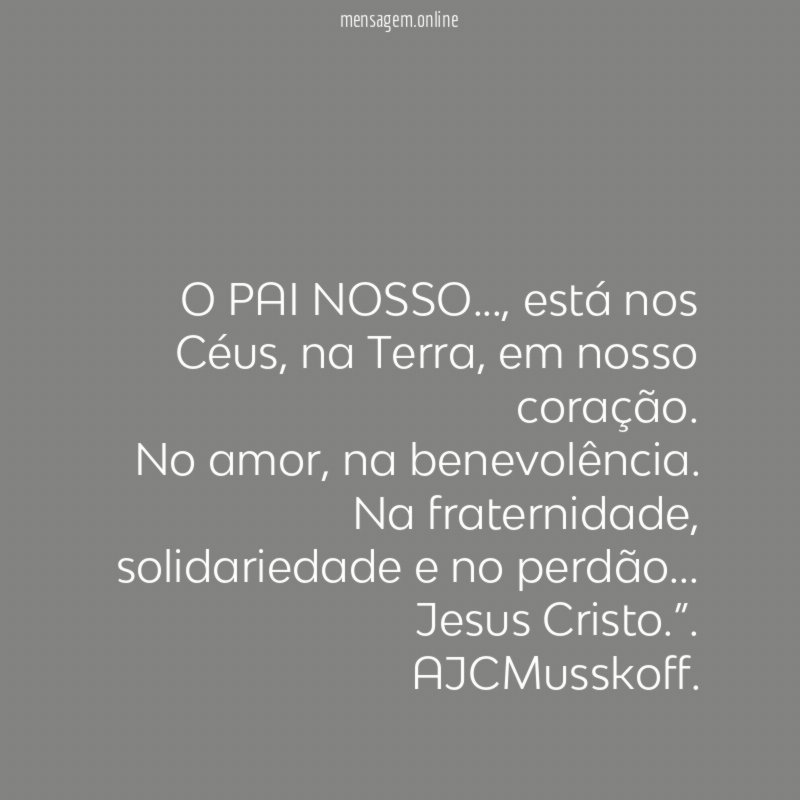 O PAI NOSSO