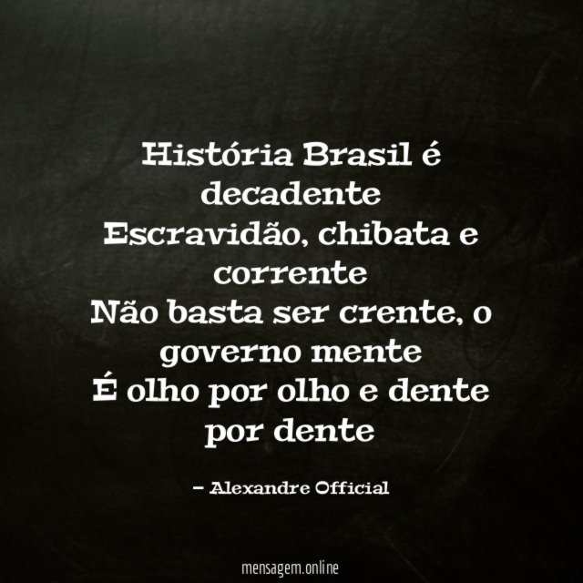 História Brasil é decadente Escravidão