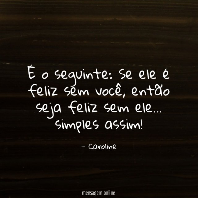 É o seguinte