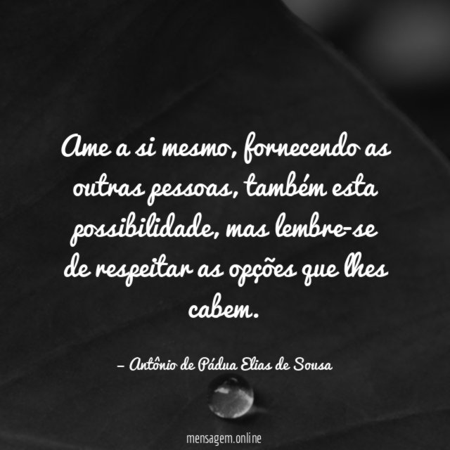 Ame a si mesmo