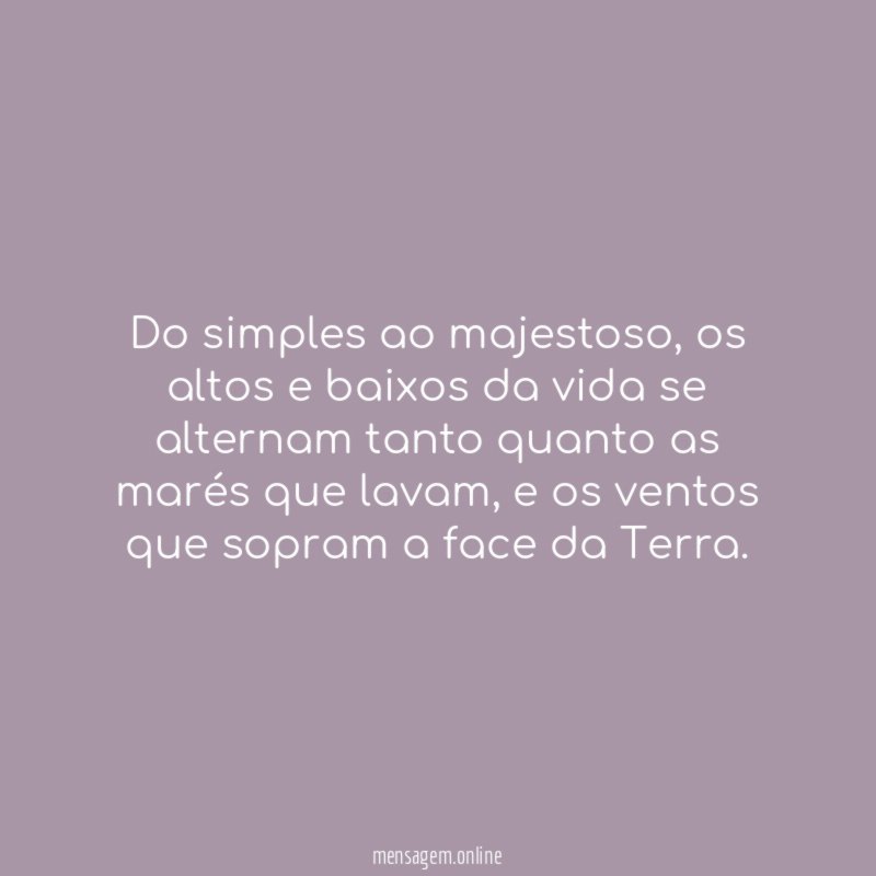 Do simples ao majestoso