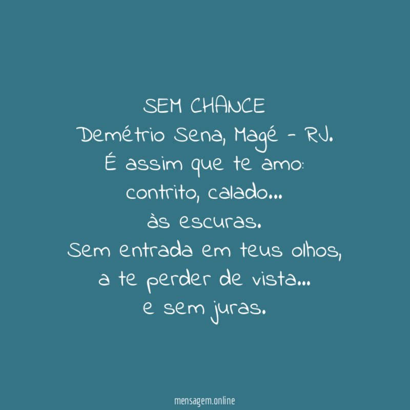 SEM CHANCE