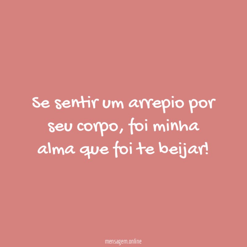 Se sentir um arrepio por seu corpo