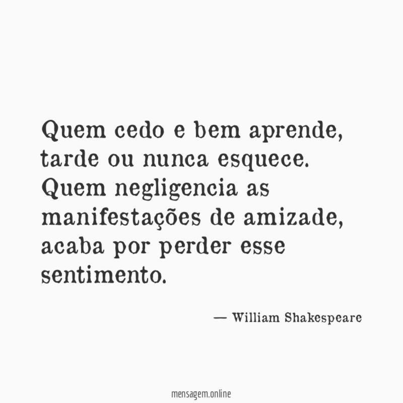 Quem cedo e bem aprende