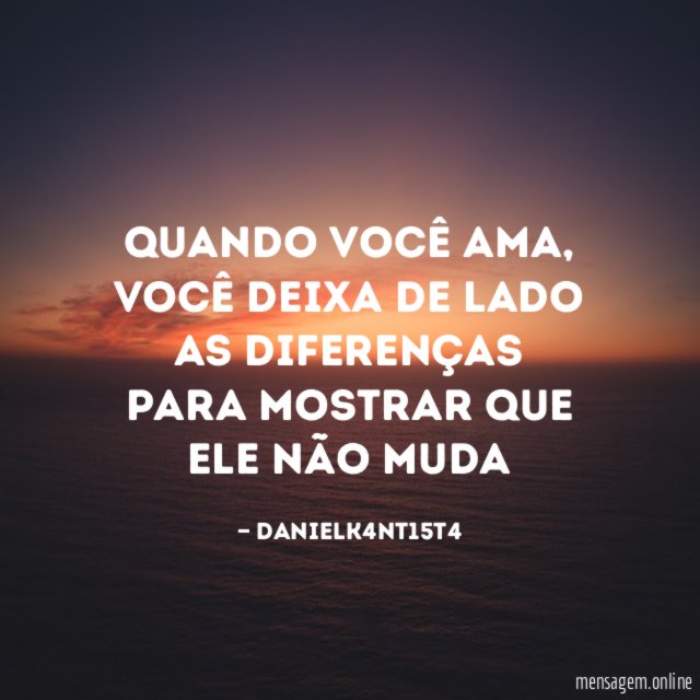 Quando você ama
