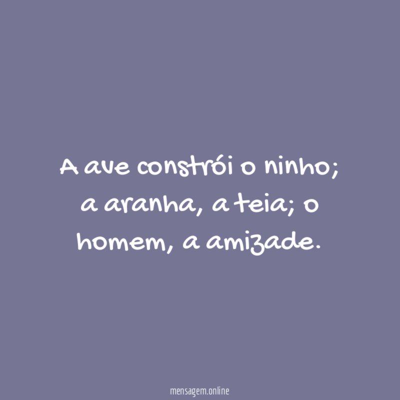 A ave constrói o ninho