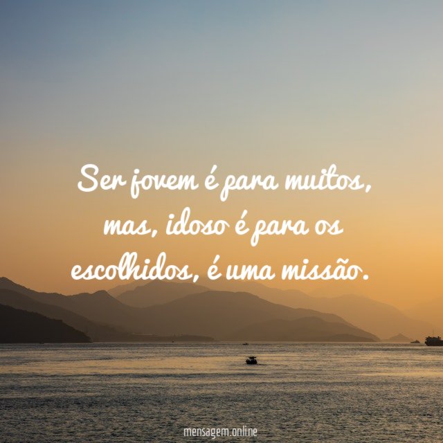 Ser jovem é para muitos