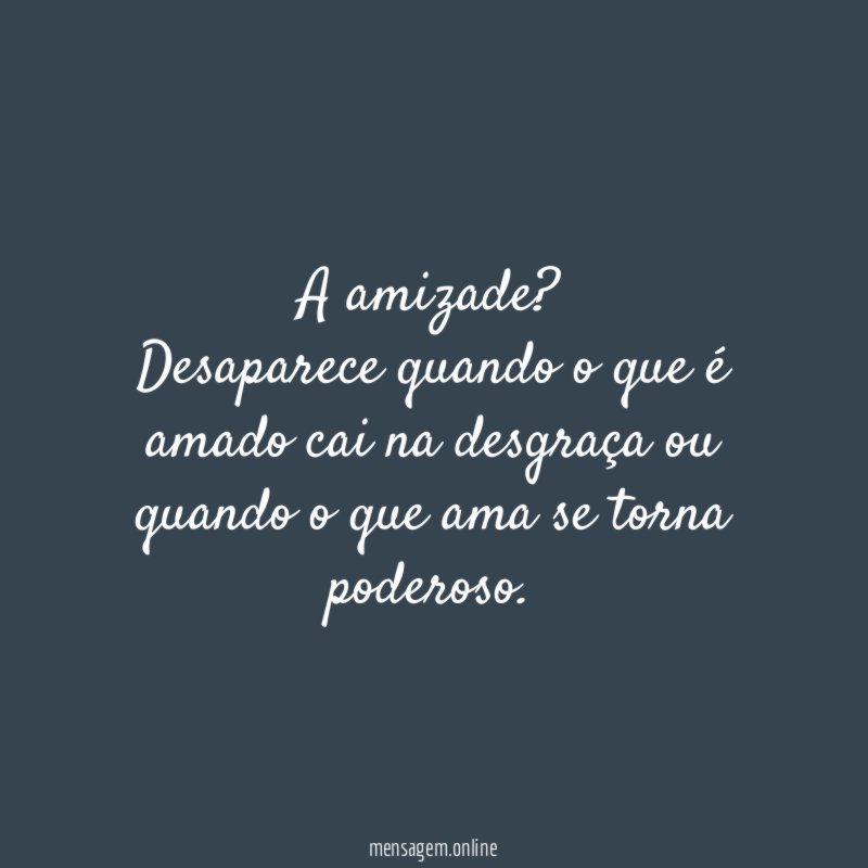 A amizade