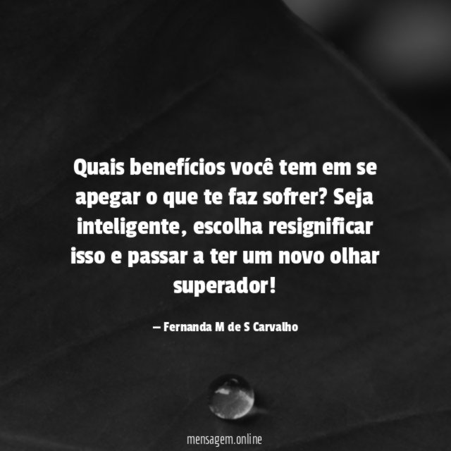 Quais benefícios você tem em se apegar