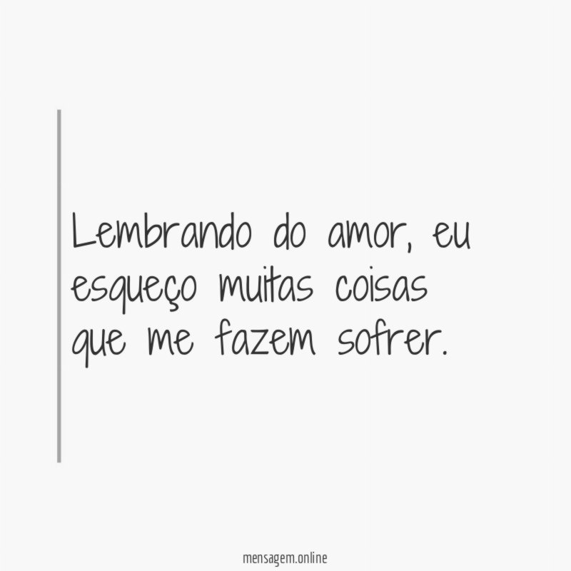 Lembrando do amor
