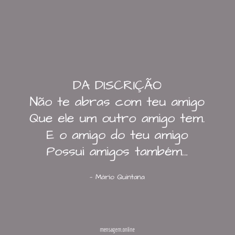 DA DISCRIÇÃO