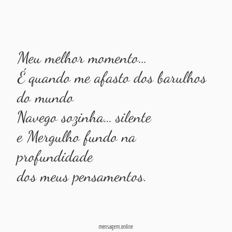 Meu melhor momento