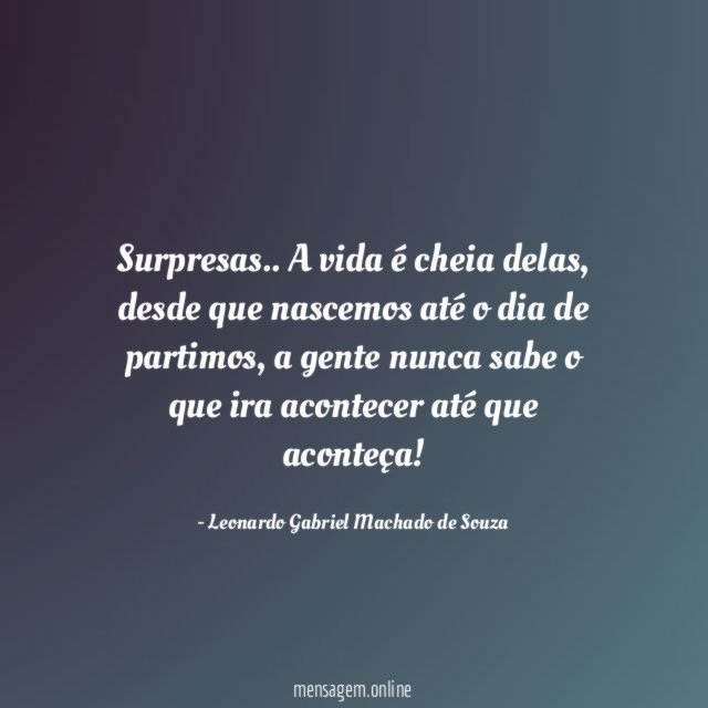 Surpresas
